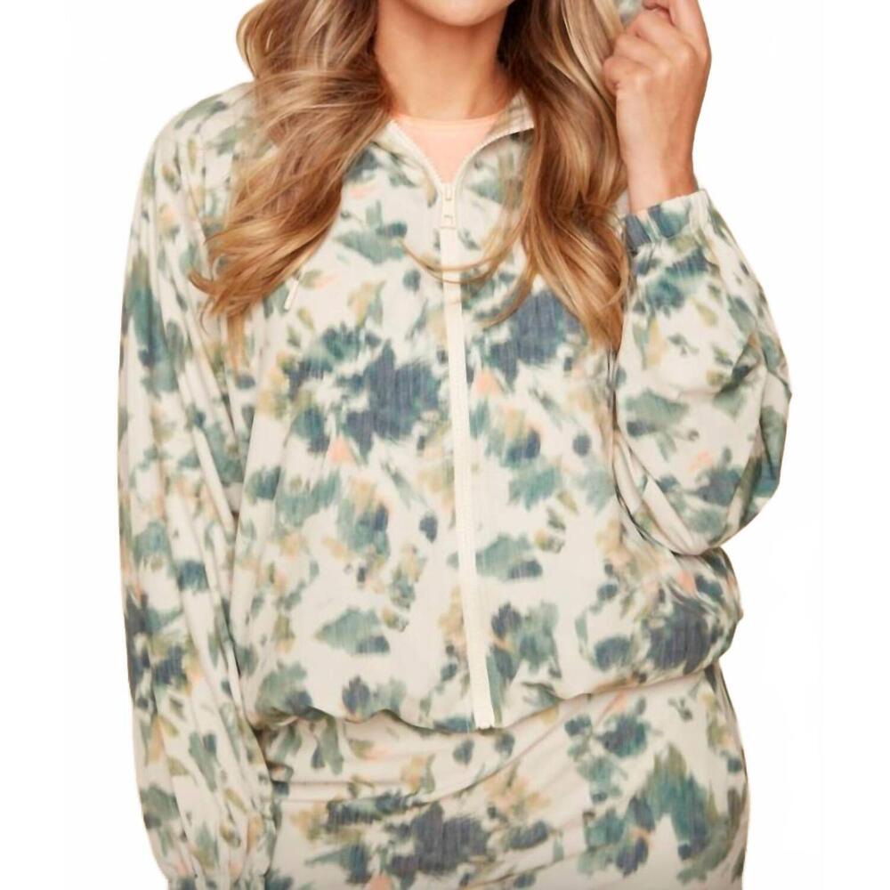NEW RENUAR hooded jacket in oyster camo print